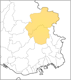 �O�c�s�ƎR�s�̒n�}